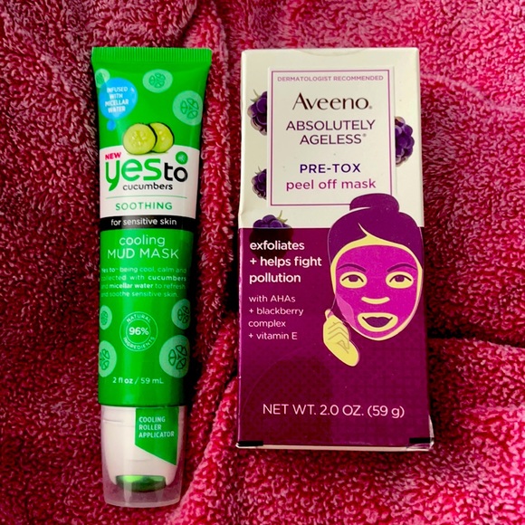 Aveeno & Yes To Cucumbers Mask Duo: BRAND NEW!!! - Picture 1 of 1